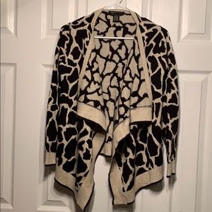 BCBG Leopard Print Cardigan